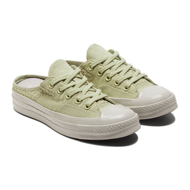 Converse Chuck 70 Mule Retro Low Top Canvas Shoes Unisex Sneaker Green A01195C