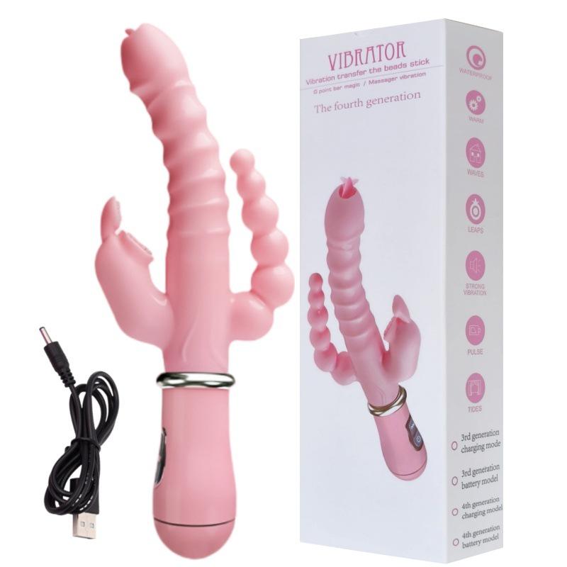 Adult Couple Massage Vibrator - Three-Fork Design for Back and Garden Use