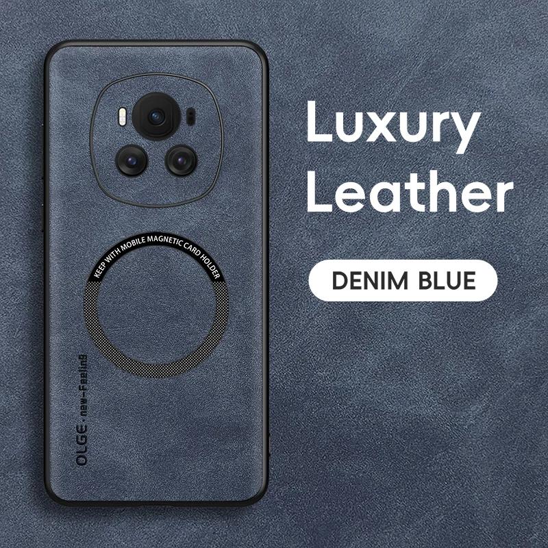 For Honor Magic 7 7 Pro 6 6 Pro Fine Hole Sheepskin Magnetic TPU Soft Edge Anti-Drop Anti Fingerprint Phone Case