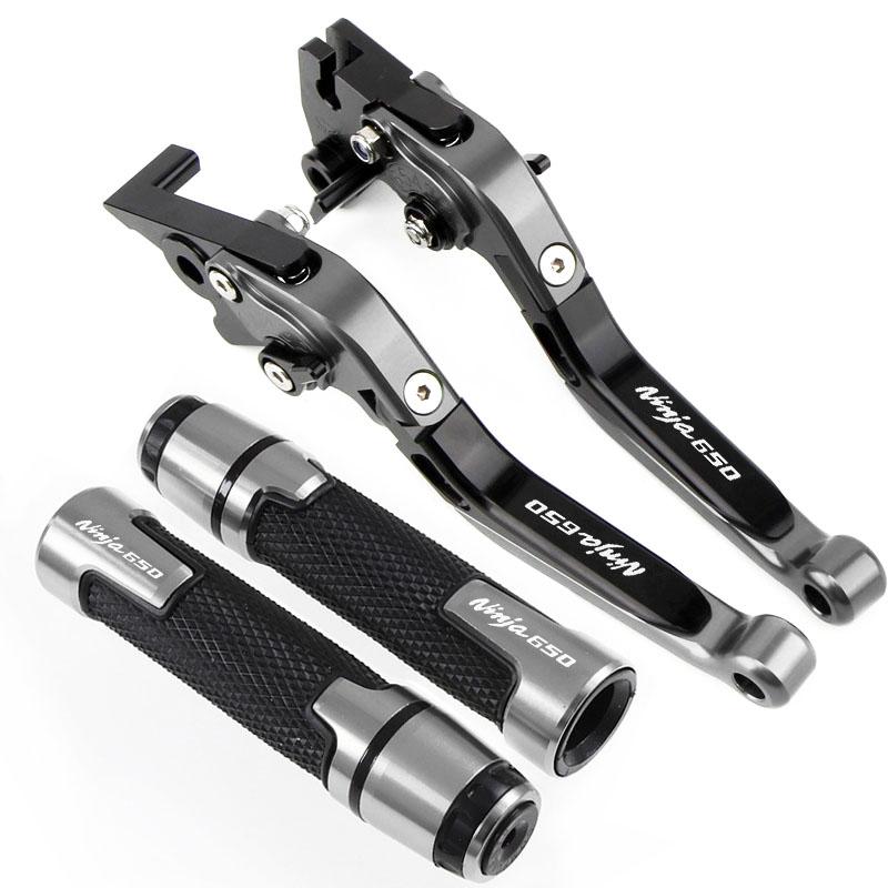 For NINJA 650 ABS 650R Ninja650 KRT 2017-2022 Motorcycle CNC Foldable Extendable Brakes clutch lever Handlebar handle kit