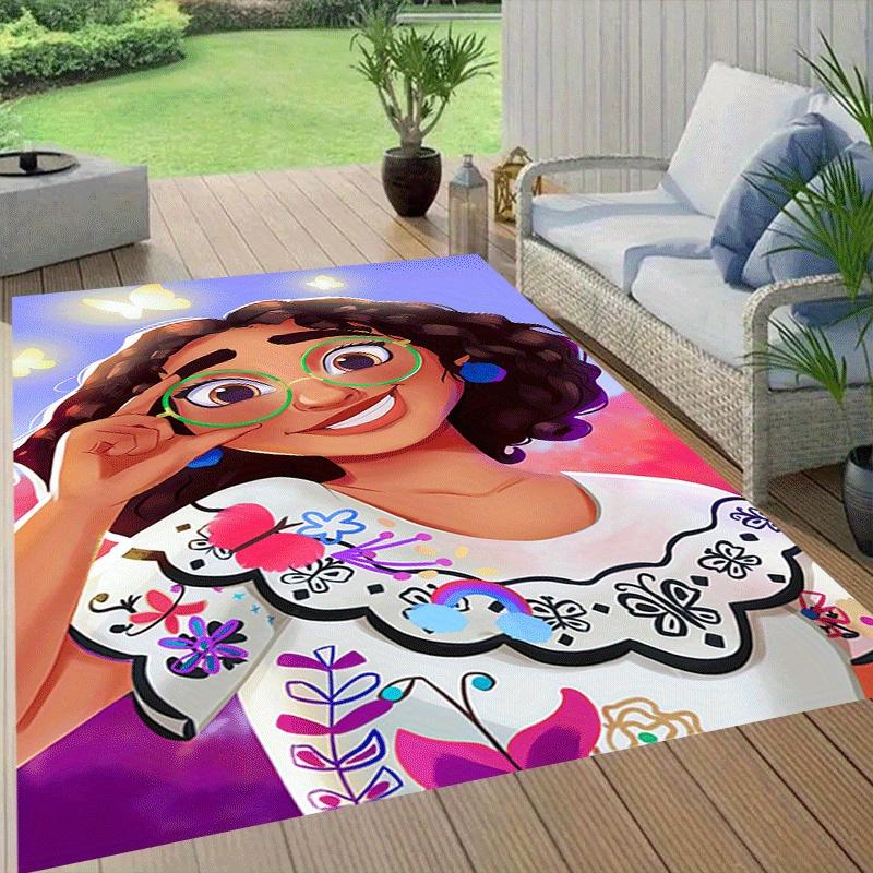 1pc Encanto Carpet Area Rug, Bedroom, and Playroom - Durable, Stain-Resistant, and Easy To Clean, Living Room, Laundry Room, Home Decor, Chr