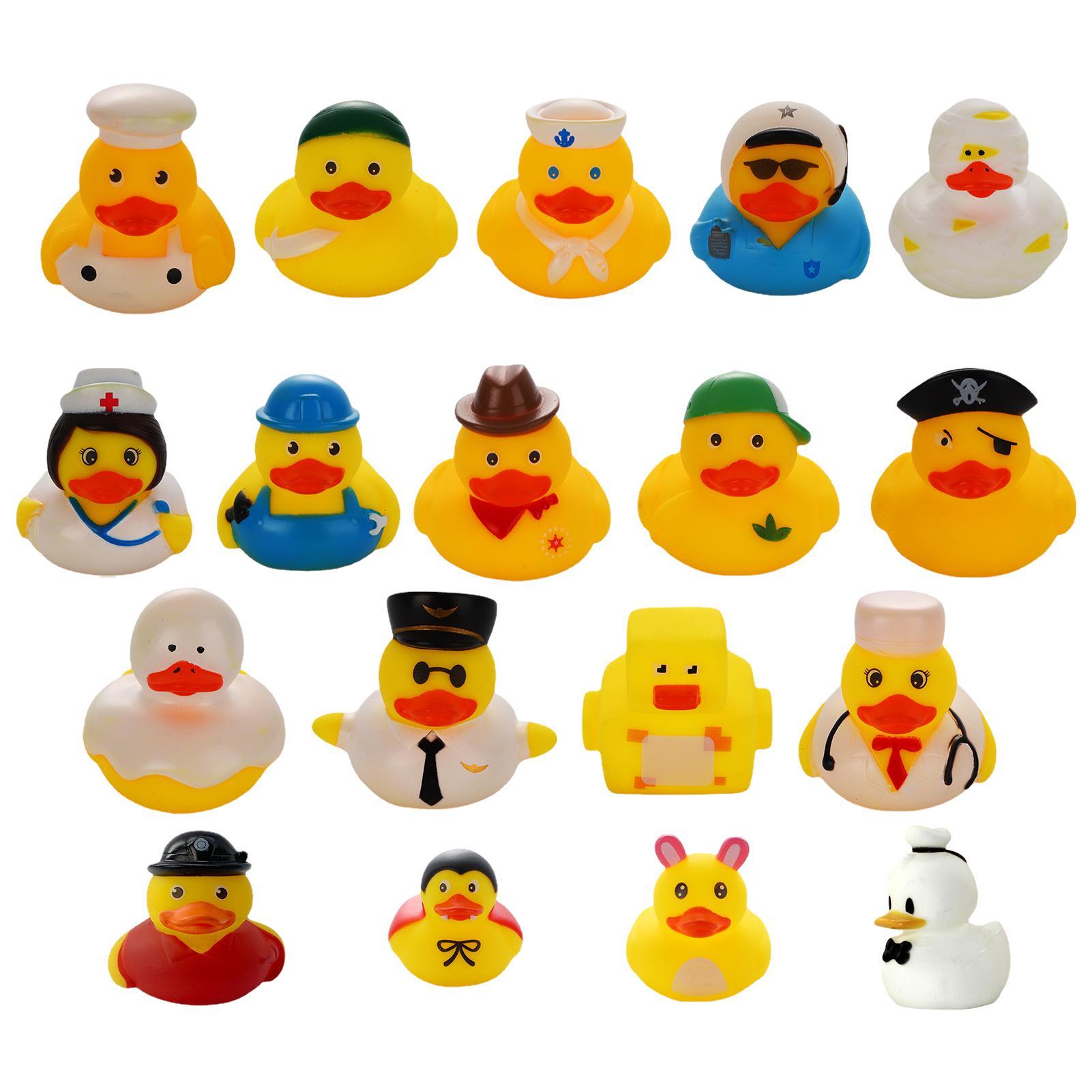 

Маленькие резиновые утки | 18 шт. Портативная мини-уточка для детей | Игрушки для ванны для бассейна, душа, вечеринки по случаю дня рождения, карнавальной игры, летнего пляжа, вечеринки в честь Хэллоуина