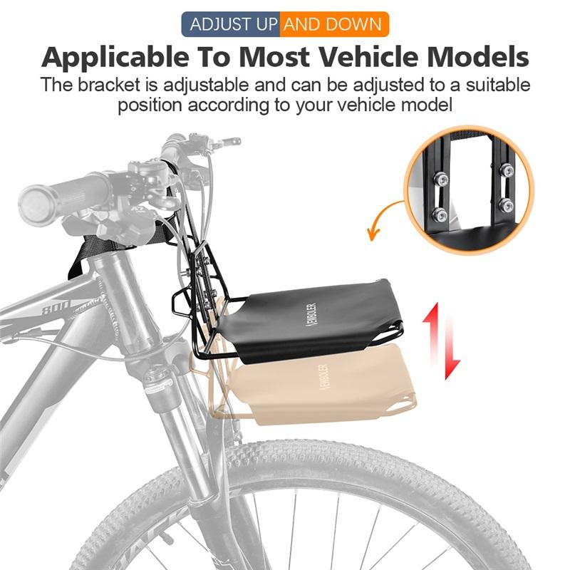 NEWBOLER Fiets Voorrek Drager Fietstassen Tas Bagagerek Beugel Kofferbak MTB Fiets Fietsrek 5kg Laadvermogen