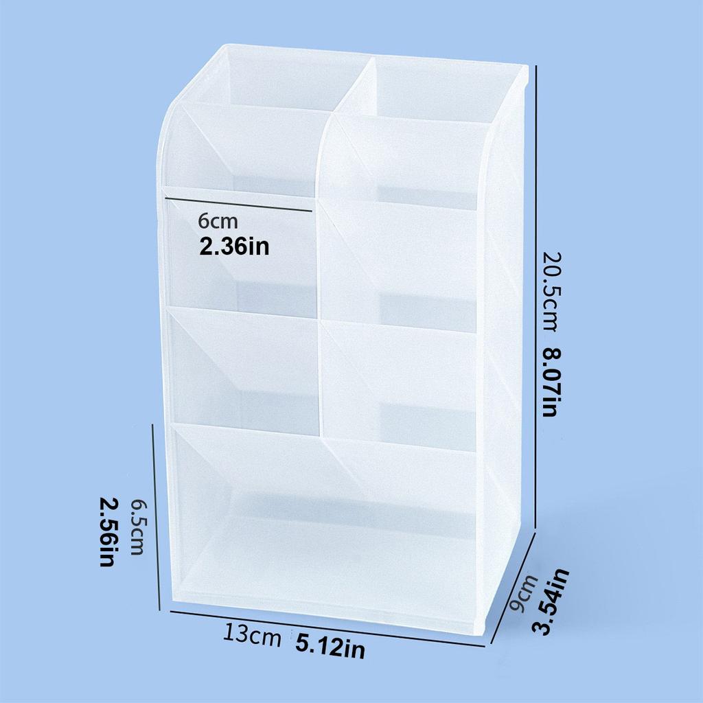 Multi Functional Desktop Pen Holder, Transparent Large Capacity Pen Holder, Stationery Organizer, Office Desk Pen Storage Rack