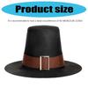 Multipurpose Black Stage Hat Lightweight Acrylic Hats With Shape Retention For Professional Performances And Photo