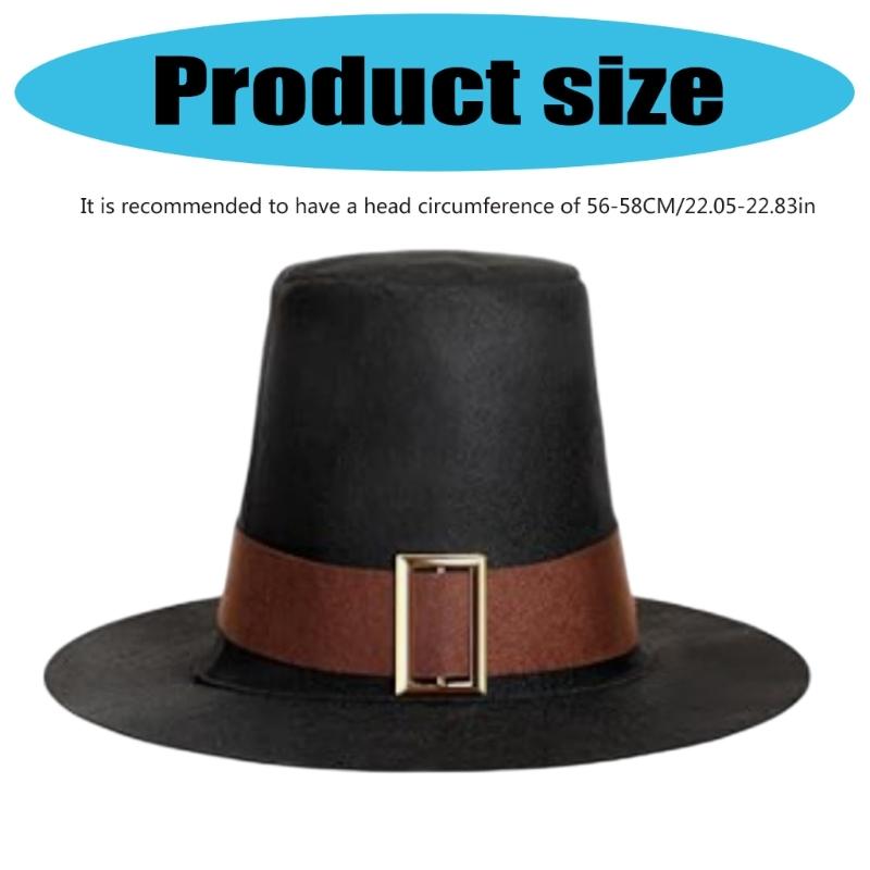 Multipurpose Black Stage Hat Lightweight Acrylic Hats With Shape Retention For Professional Performances And Photo