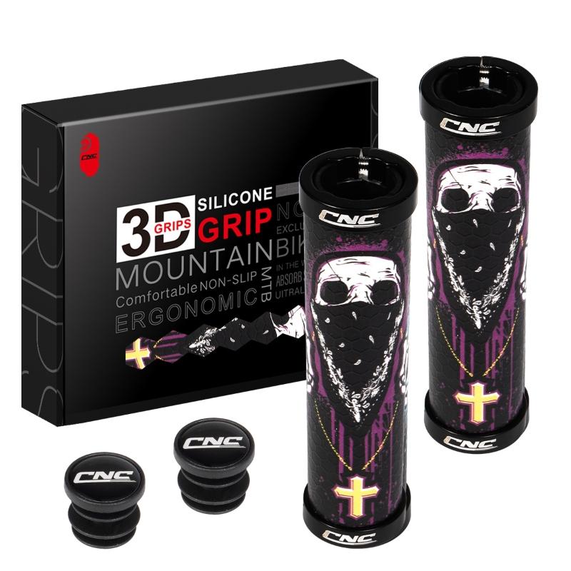 

CNC Mountain Bike Grips Gel MTB Grip Silicone Lock On Bicycle Handlebar Grips Cycling Accessories Parts