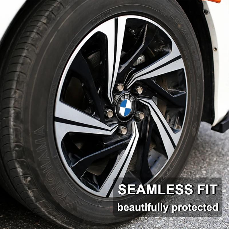 4 Stück 56mm Aluminiumlegierung Auto Radmitte Aufkleber Nabenaufkleber Für BMW E46 E39 E53 E36 F22 E87 E90 E91 E92 E65 X5 X3 1 3 5 7 Serie