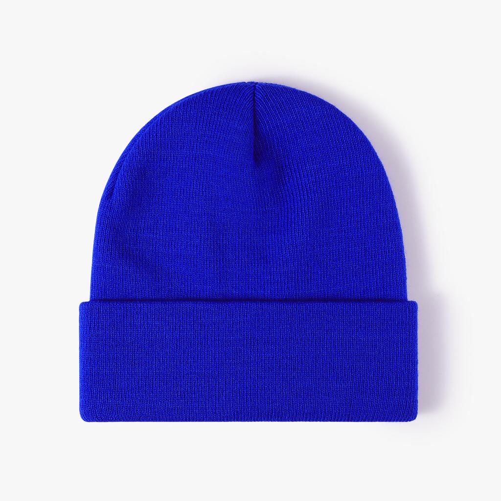 Hat, Winter, Versatile, Students, Knitted Cap, Men, Fashion Warm, Cold Cap, Thickened, Ear Protection, Black Woolen Cap