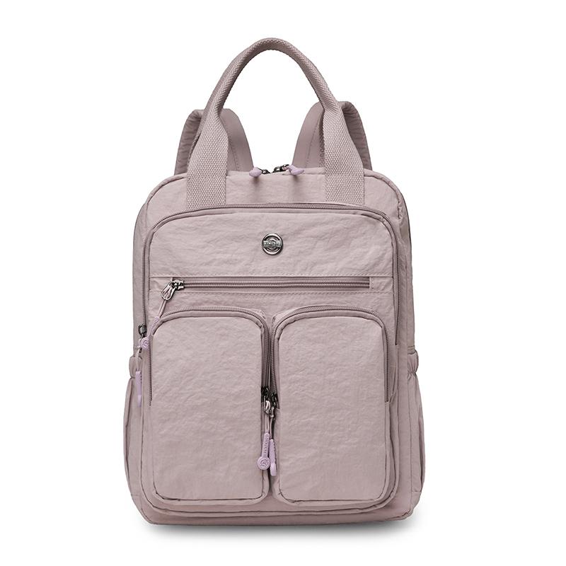Fashion Women's Backpacks High Quality Girl Bags Large Capacity Shoulder Bag Solid Color Soft Fabric Women's Handbags