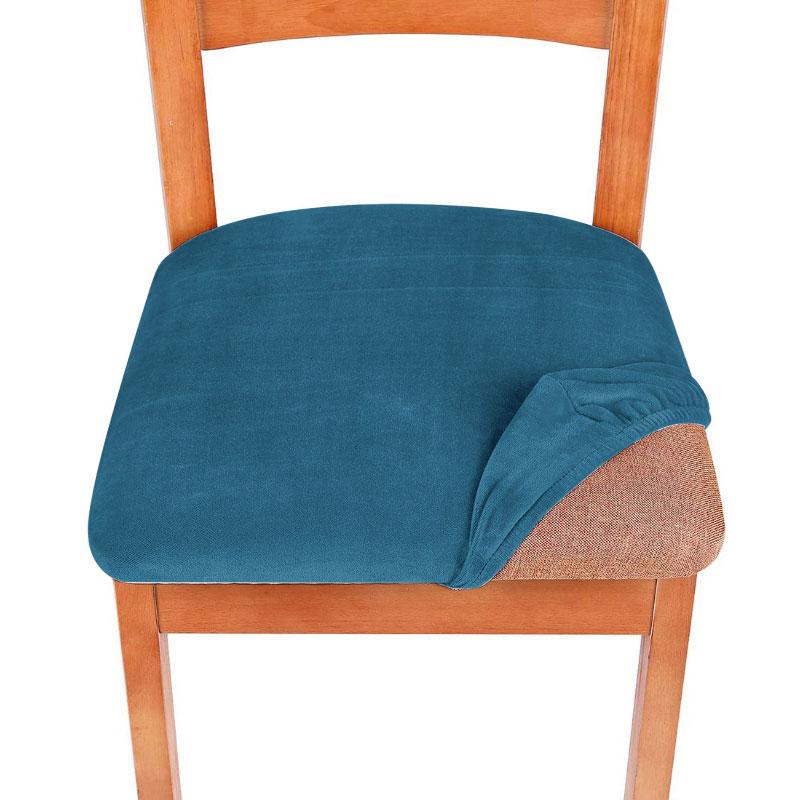 

Чехол на стул из бархата для обеденного стола, чехлы на спинки сидений, чехлы на офисные подушки, чехлы на компьютерные стулья, пылезащитный эластичный чехол, 1 шт. Universal size