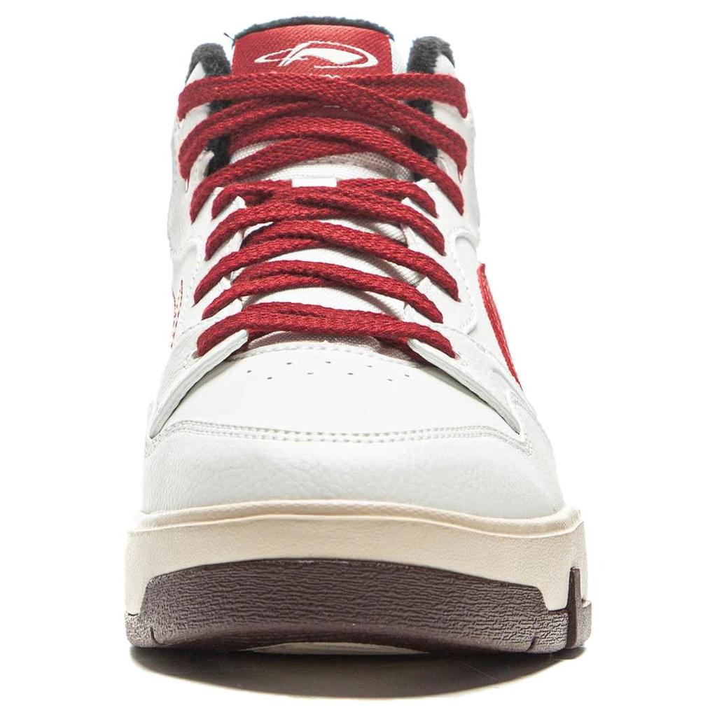 Li Ning Common 80s Mid Retro Versatile Simple Durable Breathable High Top Skate Shoes Women Sneakers AGCV408-3