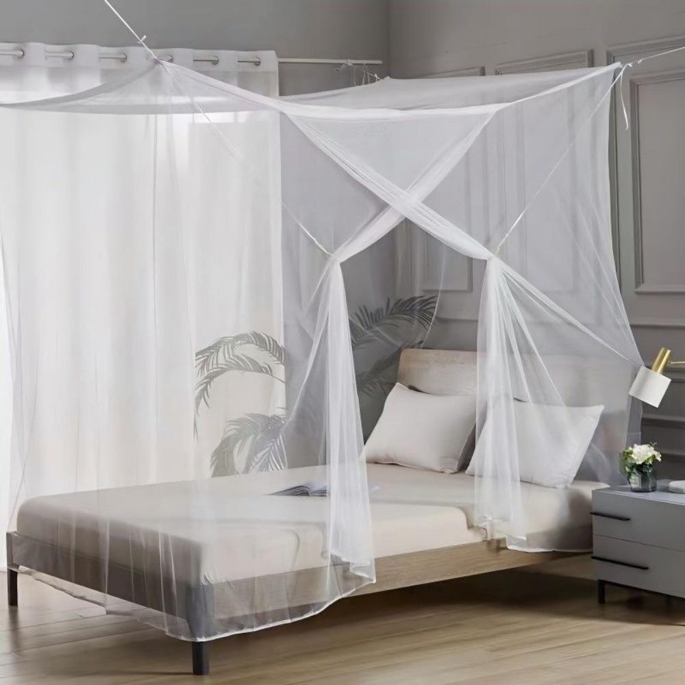 Thickened Mosquito Net Four Corner Bed Netting Opening Mesh Insect Net Outdoor Camping