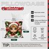 45X45Cm Christmas Elf Pillowcase Bedroom Sofa Cushion Cover 100% Polyester Living Room Cushion Pillowcase Home Decor