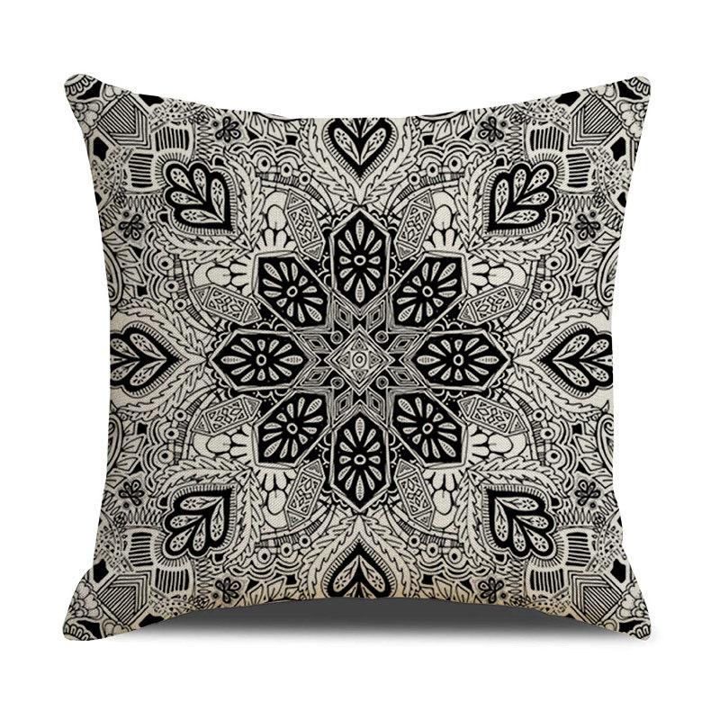 Pattern Printed Pillowcase Bedroom Sofa Cushion Cover Linen Pillowcase Geometric Nordic Style Side Sleeping