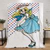 Candy Candy Fluffy Soft Blankets for Decorative Sofa Blanket Beach Towel Knitted Plaid Bed Throw Home Interior Luxury Bedding