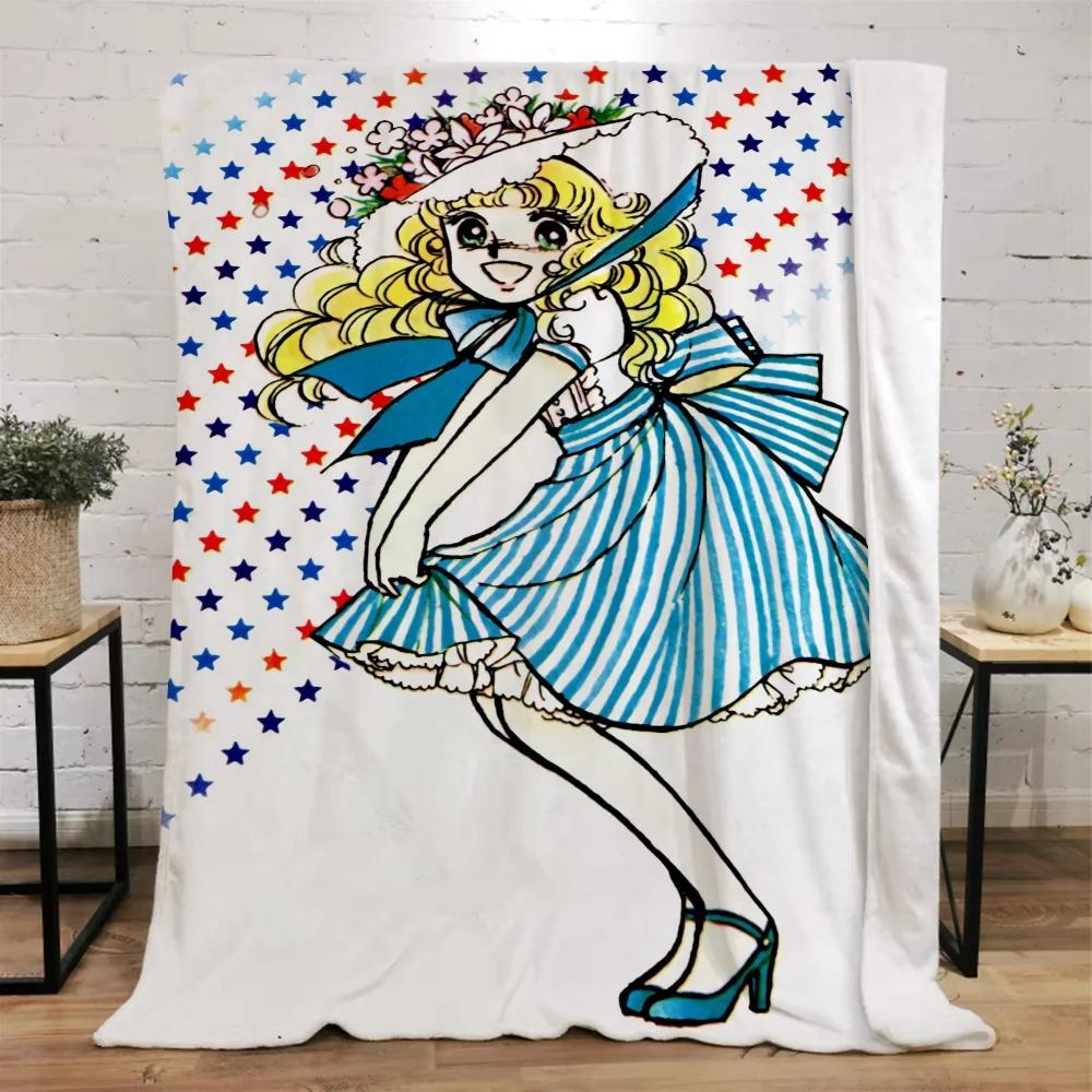 Candy Candy Fluffy Soft Blankets for Decorative Sofa Blanket Beach Towel Knitted Plaid Bed Throw Home Interior Luxury Bedding