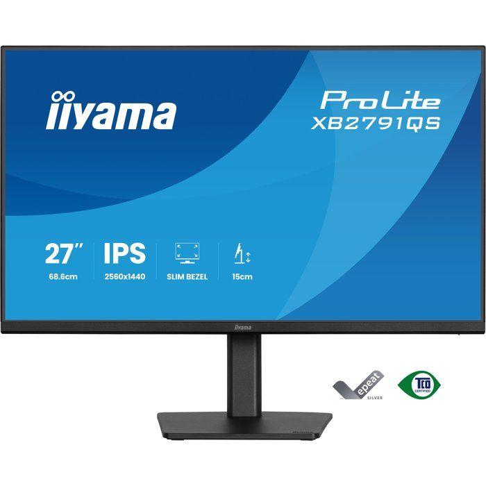 Ecran PC - IIYAMA - 27 - QHD - 75Hz - IPS - 1ms - Ajustable en hauteur - PROLITE XB2791QS-B1