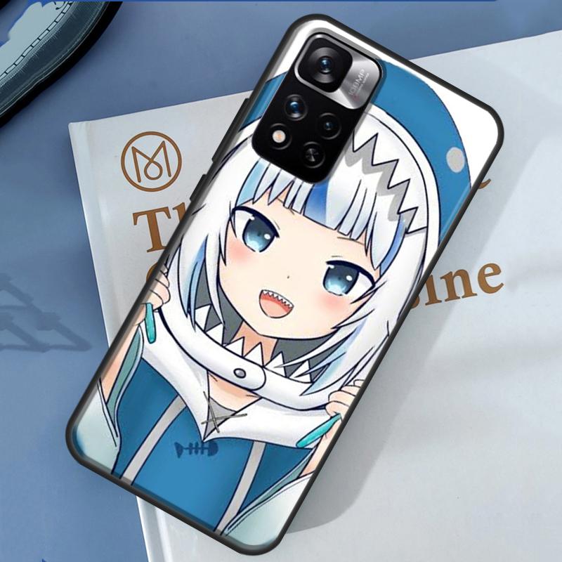 Gawr Gura Hololive Anime Case For Xiaomi Redmi Note 14 13 11 9 10 12 Pro 9S 10S 11S 12S Redmi 10C 12C 13C 14C Cover