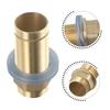 Threaded Brass Tube Nut Installation Parts, Premium Kitchen Basin Mixer Tap Repair Fitting Kit, Restore Your Faucet's Efficiency
