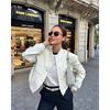 Women S Stand Collar Big Pocket Jacket Casual Outerwear