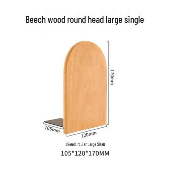 Sturdy Beech Wood Book Stand and Organizer