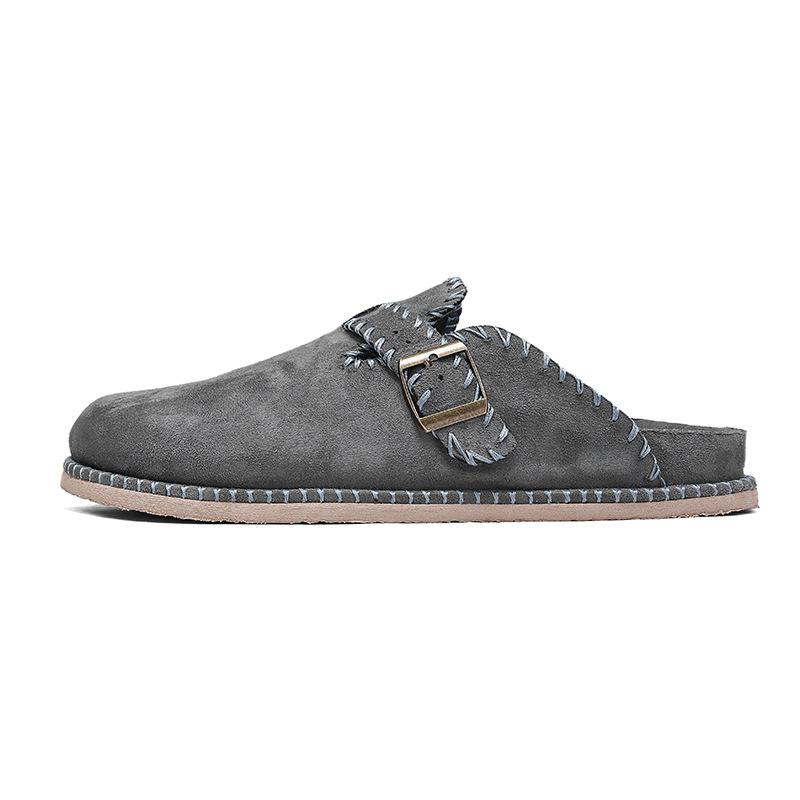 22. Новые летние уличные полуоткрытые шлепанцы кожаные удобные повседневные туфли 38