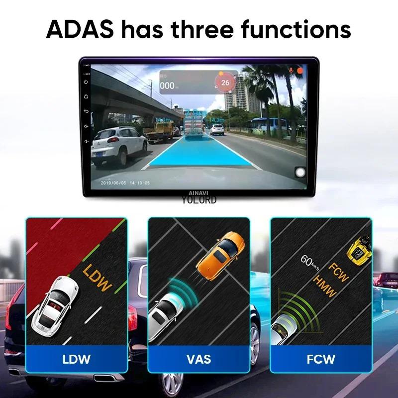 Auto USB HD 1080P Conducere Recorder Dash CAM Cameră ADAS DVR pentru Android Player Multimedia Viziune de noapte Senzor G unghi larg