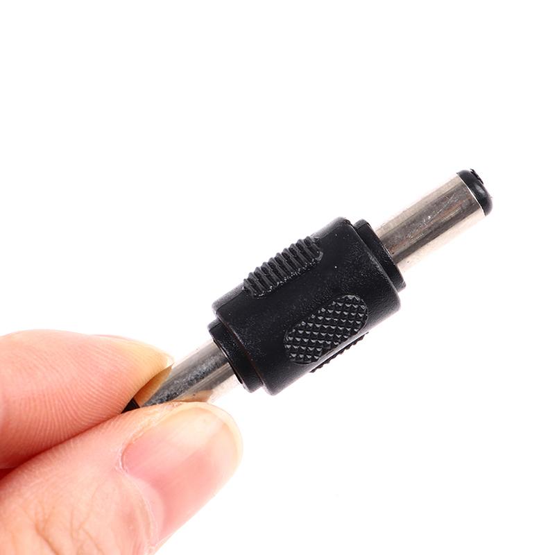 5X Dc Coupler Male To Male M/M 5.5Mm X 2.1Mm Barrel Jack Power Connector Plug