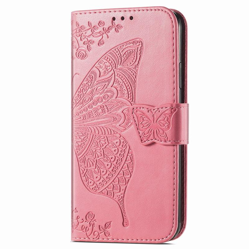Hot Sell Wallet Phone Case with Stand for Galaxy M15 A15 A25 A35, for Samsung A14/A34/S24 Butterfly Printed Flip Case Pouch