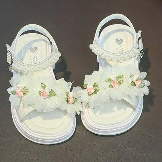 2023 Summer Soft Sole Girls' Fashion Sandals - Princess Style for Middle and Big Kids