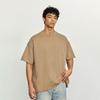Black of Exit High Street Heavy-Duty Washed Distressed Raw Edge Short-Sleeve Cleanfit Loose Fit T-Shirt Pure Cotton