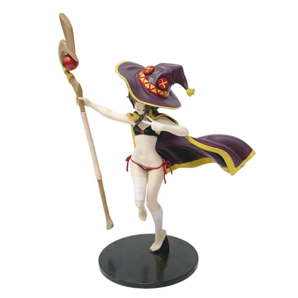 Anime Kono Subarashii Sekai Ni Shukufuku O! Megumin Figurine Swimsuit Style Standing Model Plaything Doll Aciton Figurine Pvc