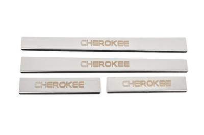 Protectores de estribo Carmos V-2 (4 piezas, inoxidable) Para Jeep Grand Cherokee WK 2004-2010