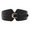 Vintage Elastics Wide Belt Women Fashionable Waist Cincher PU Leather Belt for Party and Daily Wear