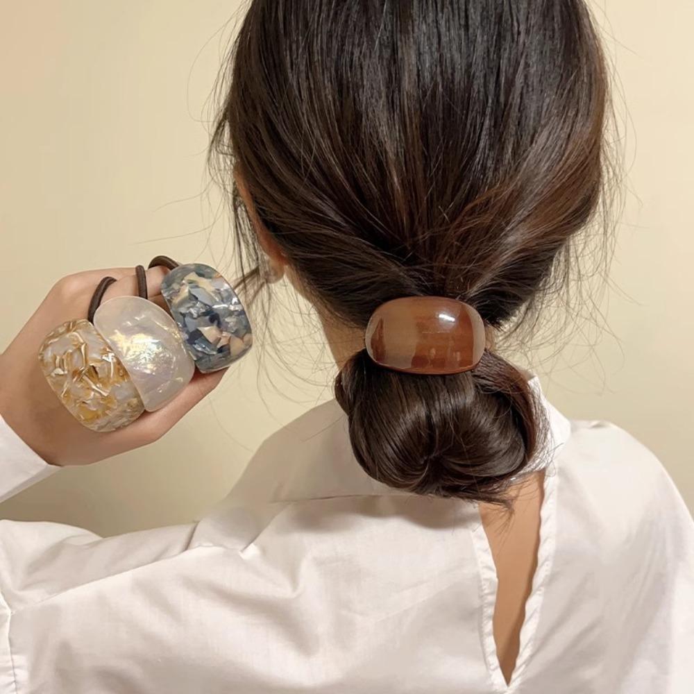 Portable Hair Ring Elastic Rubber Band Fashionable Head Rope  Women