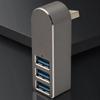 USB 3.0 Mini Hub Splitter Aluminium Alloy 3 Port USB Hub for PC Laptop U Disk Card Reader Mobile Phone Accessories