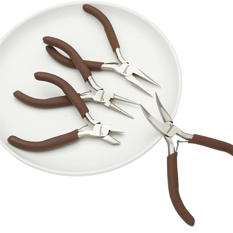 Coffee Handle Anti-slip Splicing and Fixing Jewelry Pliers Tools & Equipment Kit for DIY Jewelery Making Needlework