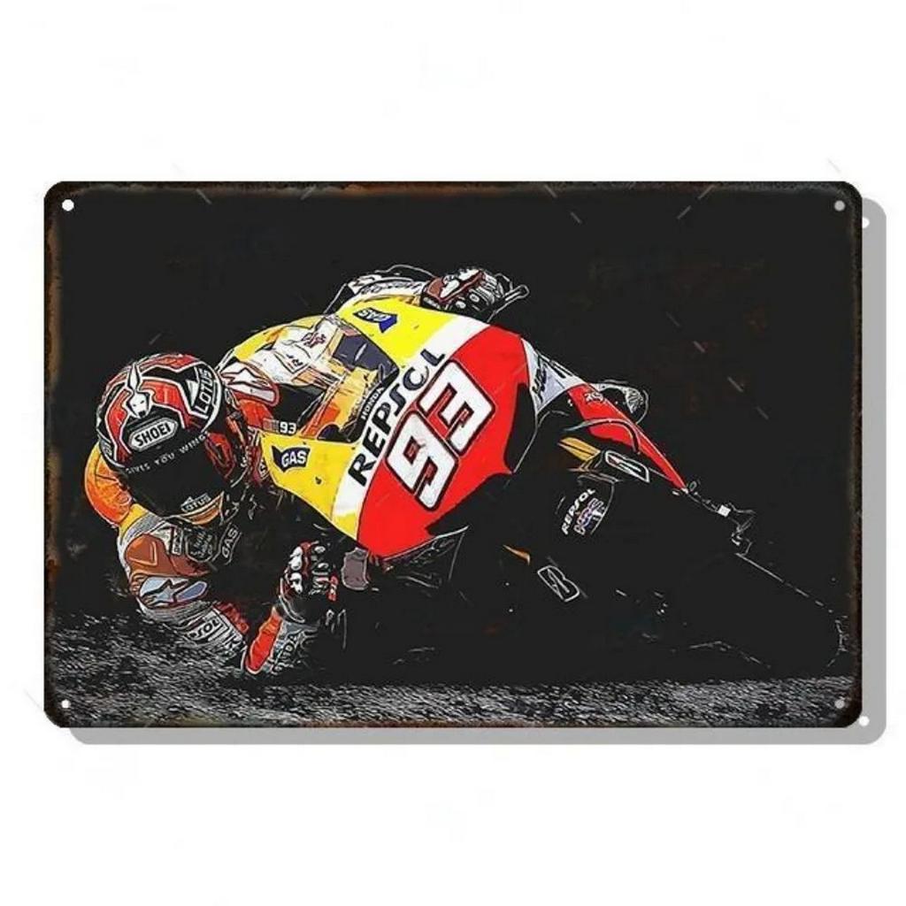 Decor Auto Vintage Metal Signs Tin Sign Motorcycle Racing Funny Poster Decor for Garage Bar Pub Club Man Cave Wall Decoration