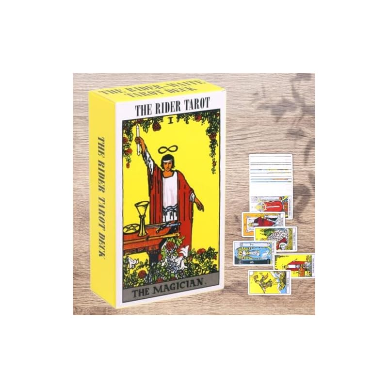 Bonarca Tarot Cards for Beginners - Rider-Waite Mini [Small size, easy to handle for beginners] Beautiful Rider-Waite style, standard type, for