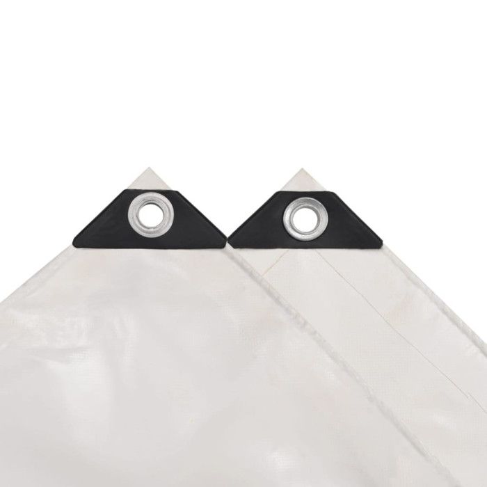 VidaXL Bâche 650 g / m² 5 x 6 m Blanc