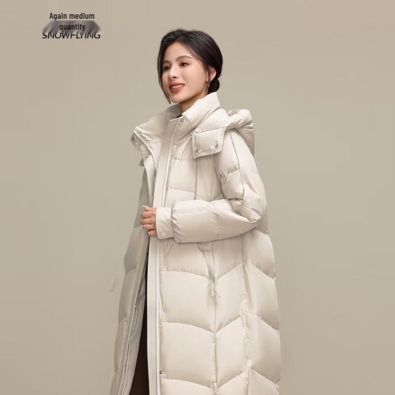 XueZhongFei Women's Mid-length Slimming Warm Down Coat X40143342F