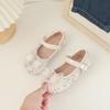 Girls Mary Janes for Party Wedding Shows Bow Sequined Rhinestones Shallow Children Fashion Versatile Soft Kids Casual Shoes 2024