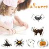 Shnmersy Halloween Cookie Cutter, Stainless Steel Biscuit Molds, 1 Piece/Set of 6, Cat, Spider, Ghost, Pumpkin, Hat, and Bat Shapes, Baking Tools, DIY
