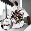 Anime Pokemon Gengar Grafik T-Shirt Herren Damen Kurzarm Baumwolle Streetwear Lässiges Oberteil 2026 Sommer Y2k Cartoon Oversized T-Shirt