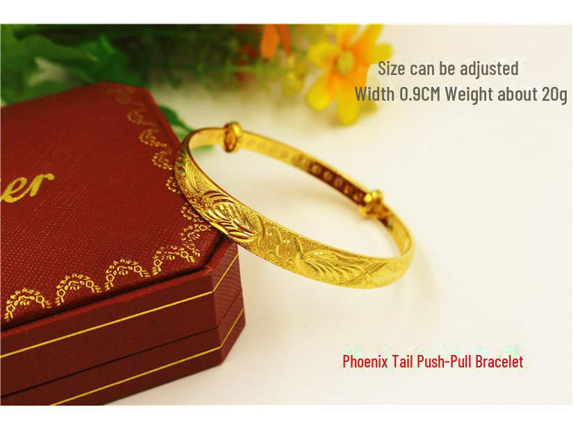 Long-Lasting Euro Copper Plated Vietnamese Gold Sand Bracelet for Brides
