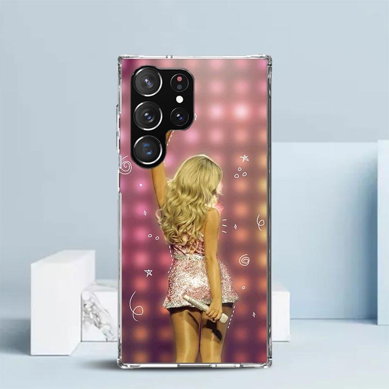 CR66 S-Sabrina C-Carpenter Soft Cover for Samsung Galaxy S25 Edge S26 S24 S23 Ultra Phone Case S22 S21 Plus S20 FE Print Pattern