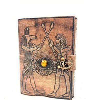 Egypt Theme Leather Journal Handmade Writing Notebook Travel Diary Daily Notepad