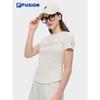FUSION Women's Slim Fit Knit Short Sleeve T-Shirt