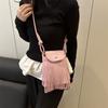 New tassel trendy retro shoulder bag new summer popular vertical casual mobile phone bag messenger bag